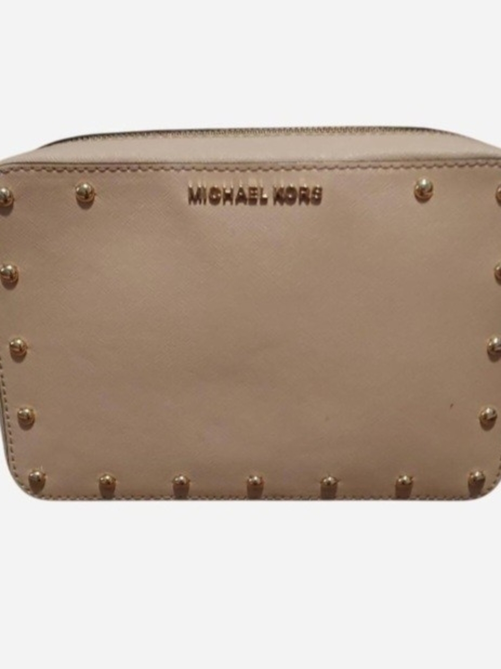 Michael Kors Sandrine Studded Saffiano Leather Crossbody Bag